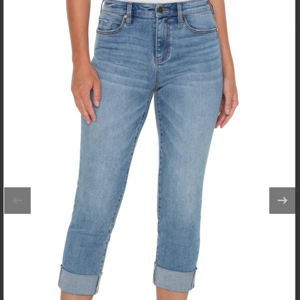 Liverpool LA - ECO CHARLIE CROP WIDE ROLLED CUFF